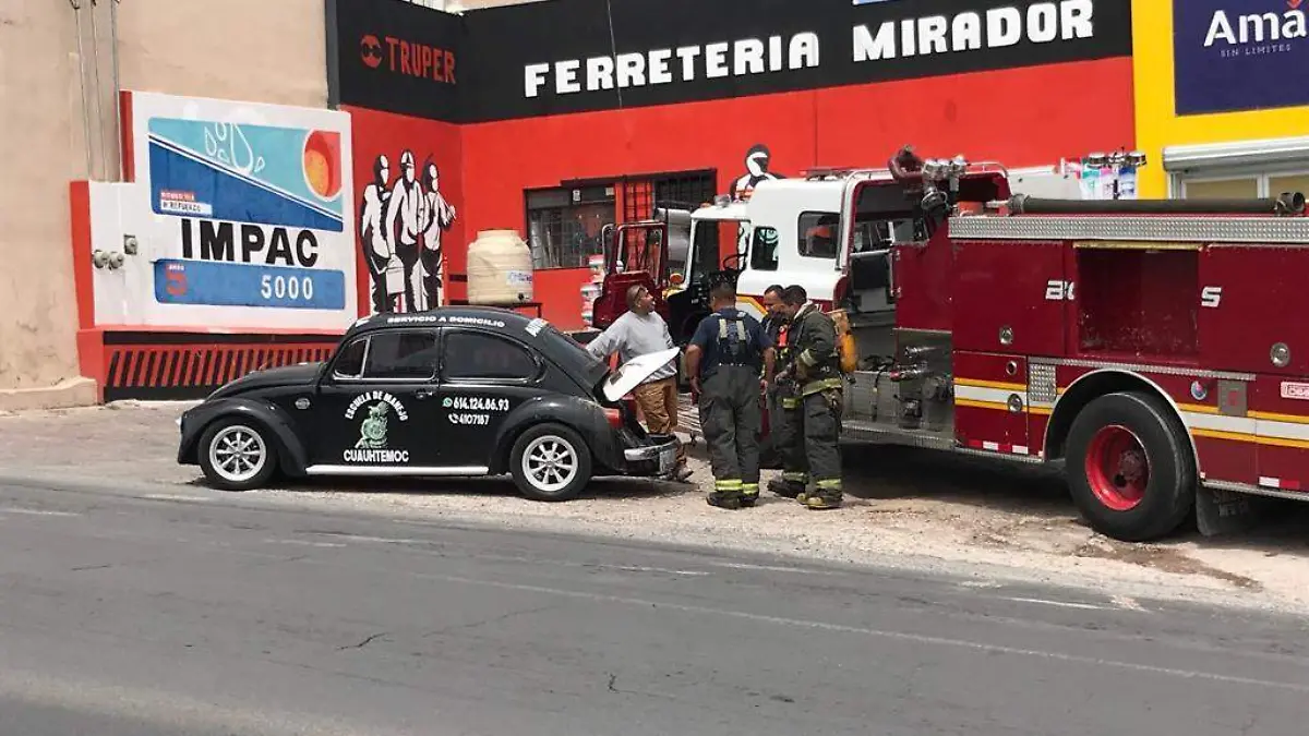 incendio de vehiculo